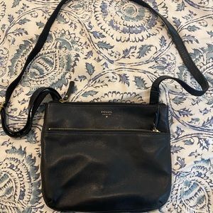 Fossil black crossbody bag